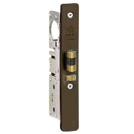 Adams Rite DeadLatch 1-1/BSRH FLT/STD313 1-1/8 Backset Left Hand DeadLatch - Radius Faceplate Dark B ADR-4511-35-201-313